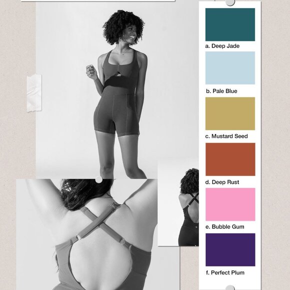 Popflex Active Peek-a-Boo Onesie - Deep Rust - Picture 4 of 7